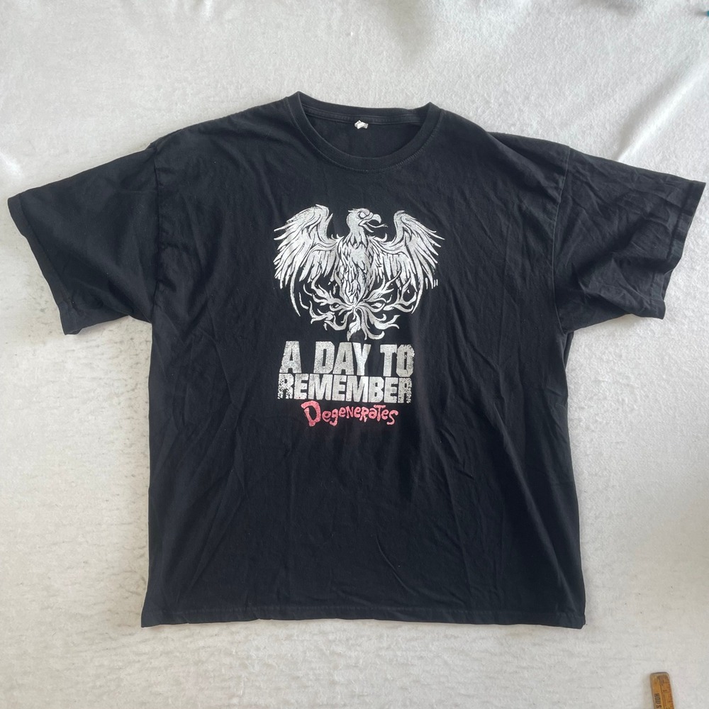 A Day To Remember T Shirt Mens XL Black Degenerates Tour 2019 Band Graphic Tee